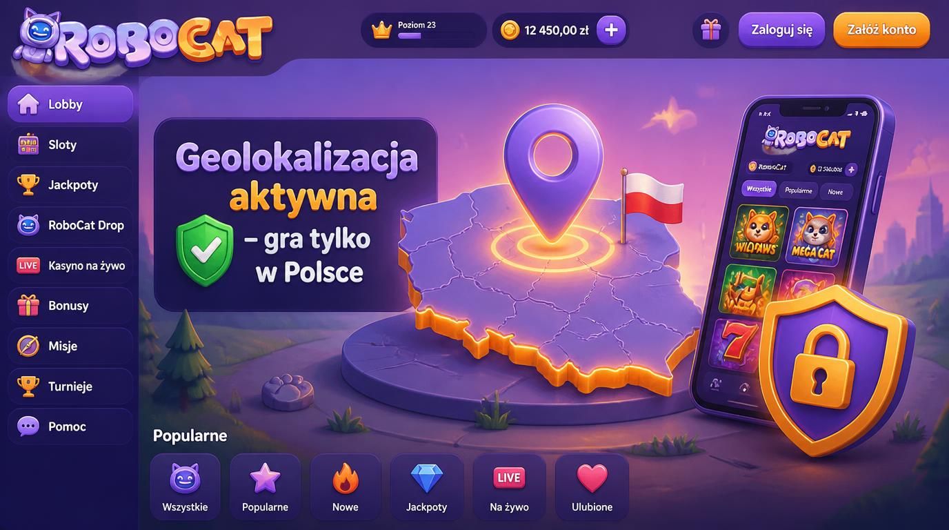 Mapa Polski z zaznaczoną lokalizacją, telefon z aplikacją