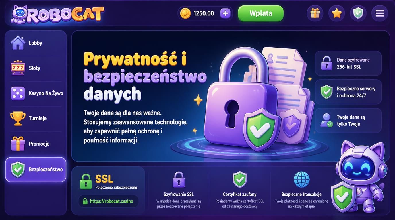 ochrona danych przy rejestracji RoboCat